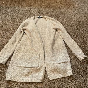 beige cardigan